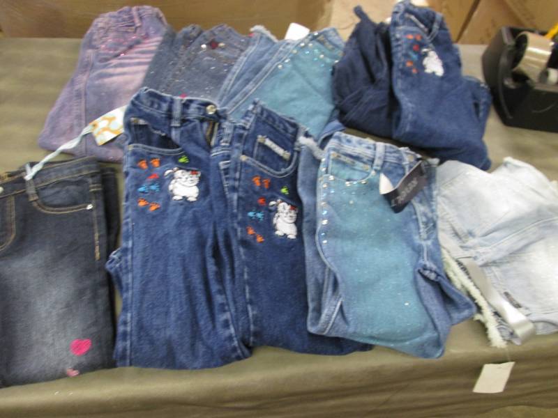 10 Pairs Girls 66x Jeans & Pants& ...