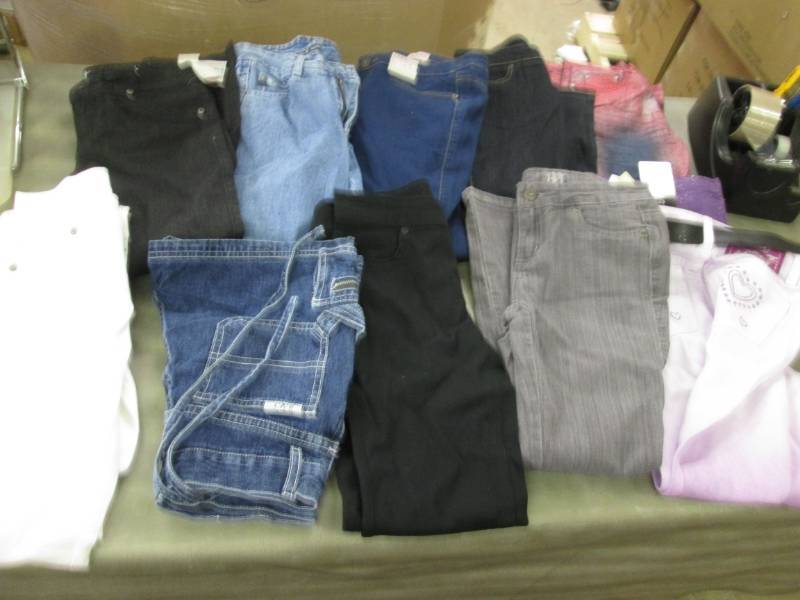 10 Pair Girls Size 10 Jeans, Pants,...