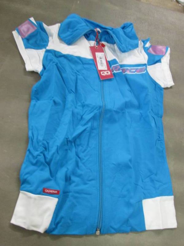 5 NWT QGene Full Zipper Racing Shir...