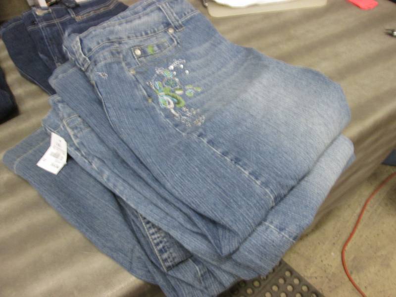 4 Size 14 Ladies Long Jean Skirts, ...