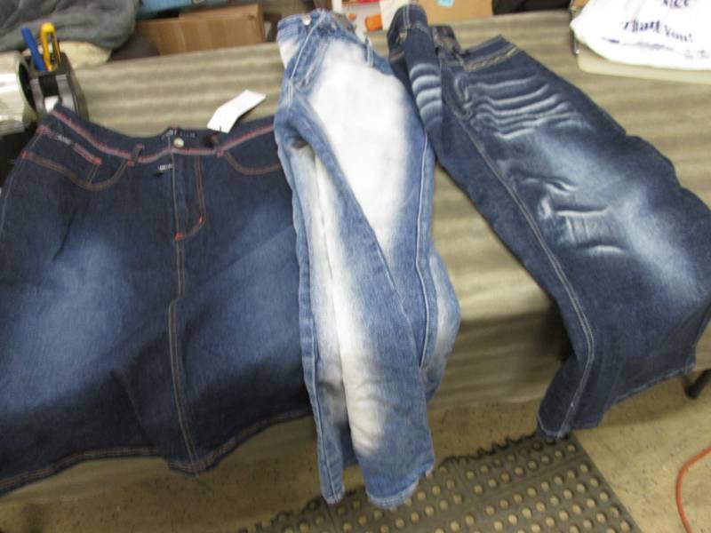1 Pair Size 14 Jeans,  2Jean Skirts...