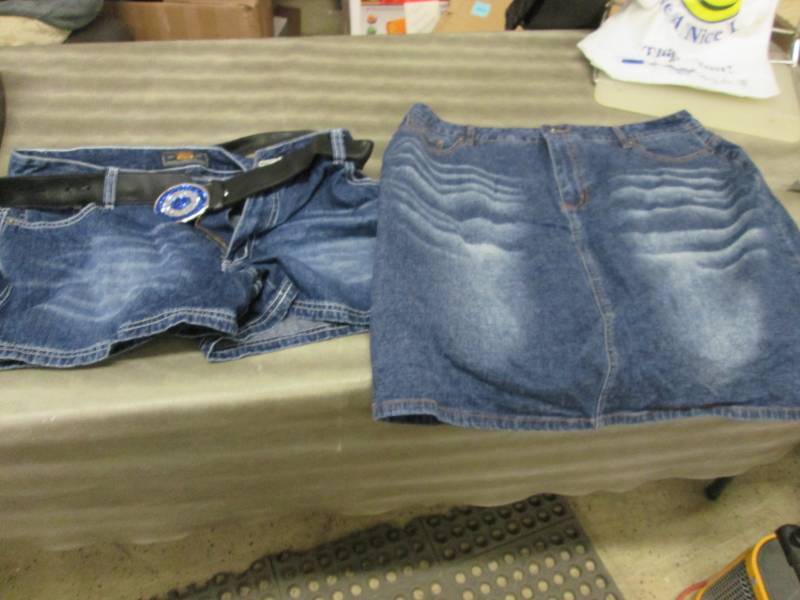 Size 16 Jean Skirt & Shorts...