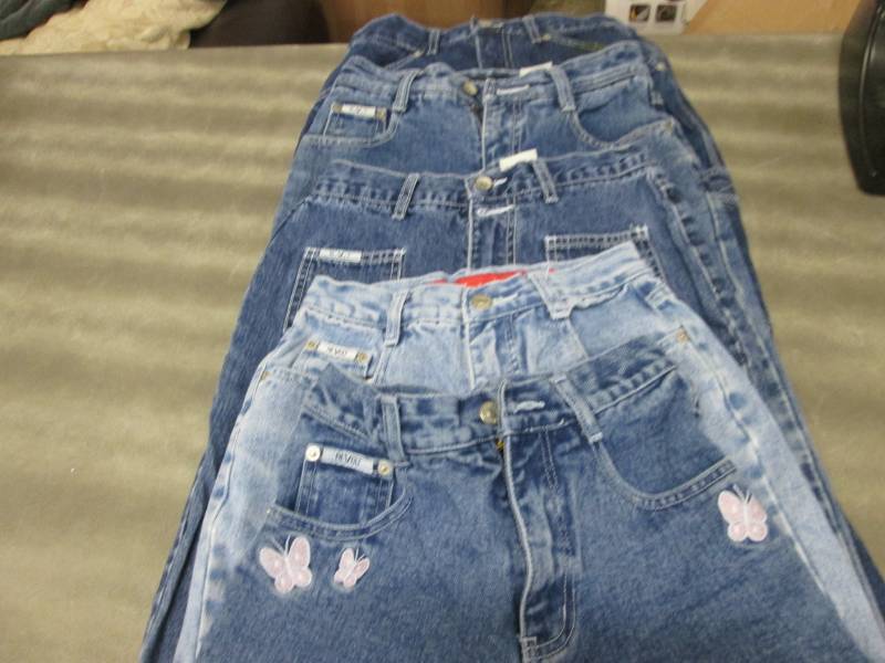 Lot of 5 Girls Size 12 Jeans by RVT...