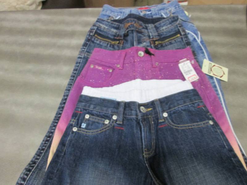Lot of 4 Girls Size 12 Items pants...