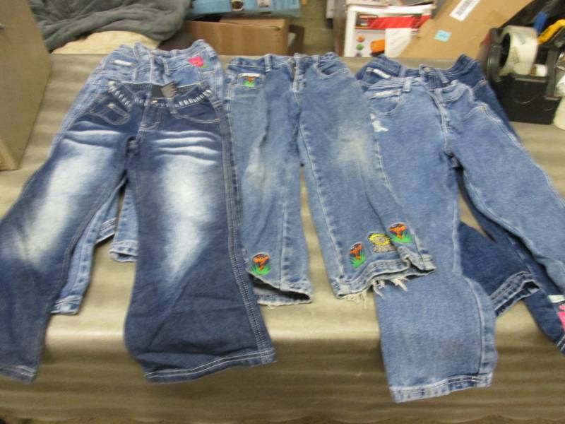 6 pair Little Girl Jeans 3- Size 4...