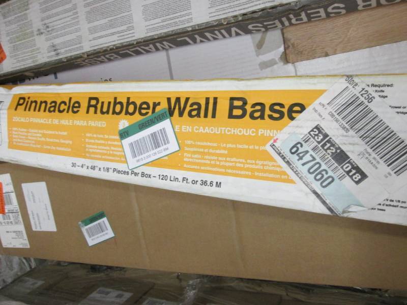 Roppe  Rubber Black 4 in. x 18 in....