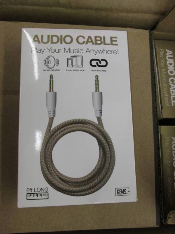 Case of 48 Gems 6 Ft Braided Audio ...