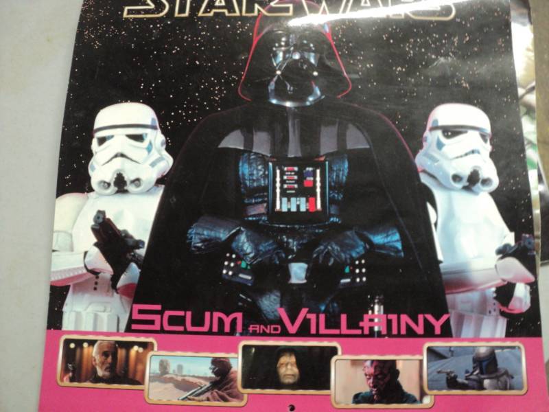 lot 17 image: Star Wars 2003 Calendar and 2 Poste...