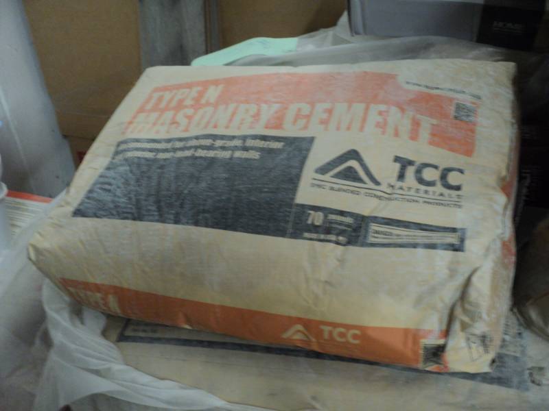 lot 163 image: 2 - 70 lbs Bags Type N Masonry Ceme...