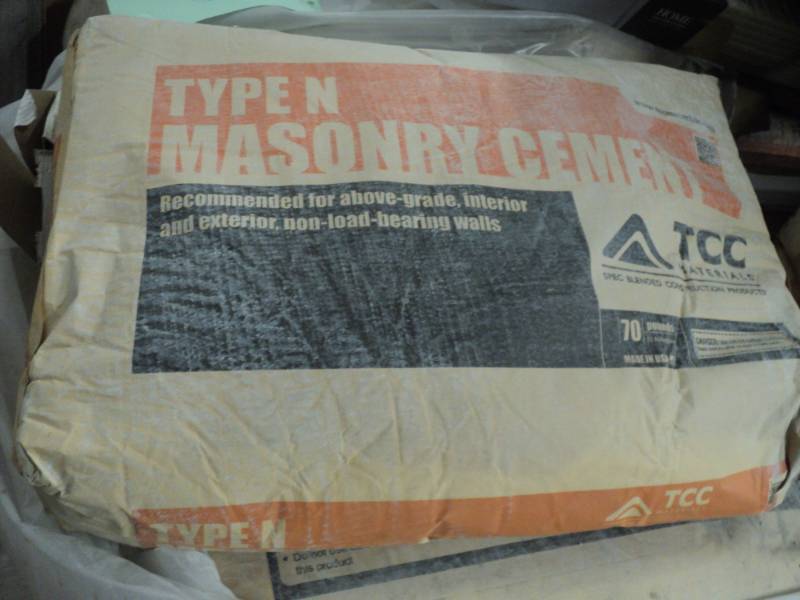 lot 164 image: 2 - 70 lbs Bags Type N Masonry Ceme...