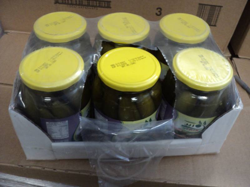 lot 180 image: 6 Jars of Zain Whole Cucumber Picke...