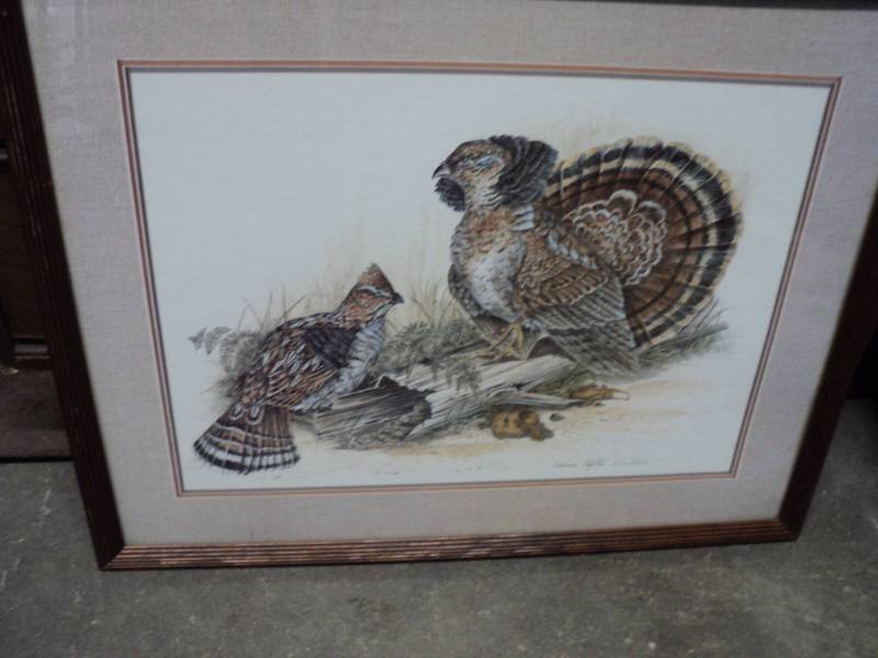 lot 208 image: Wild Life Signed Print 30 x 24...