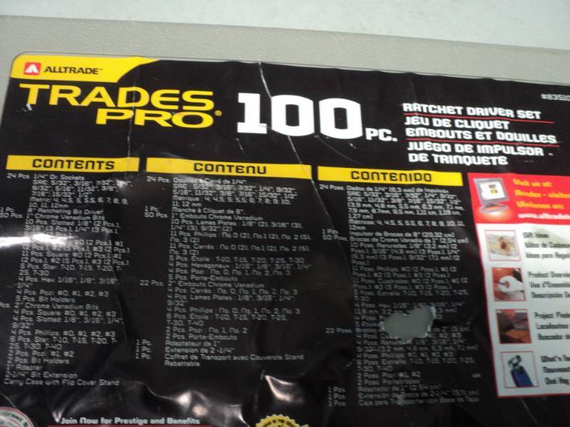 lot 234 image: All Trade 100 pc Rachet Driver Set...