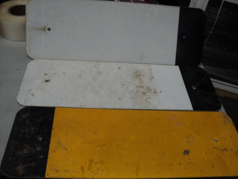 lot 253 image: 3 Metal Signs 8 x 24...