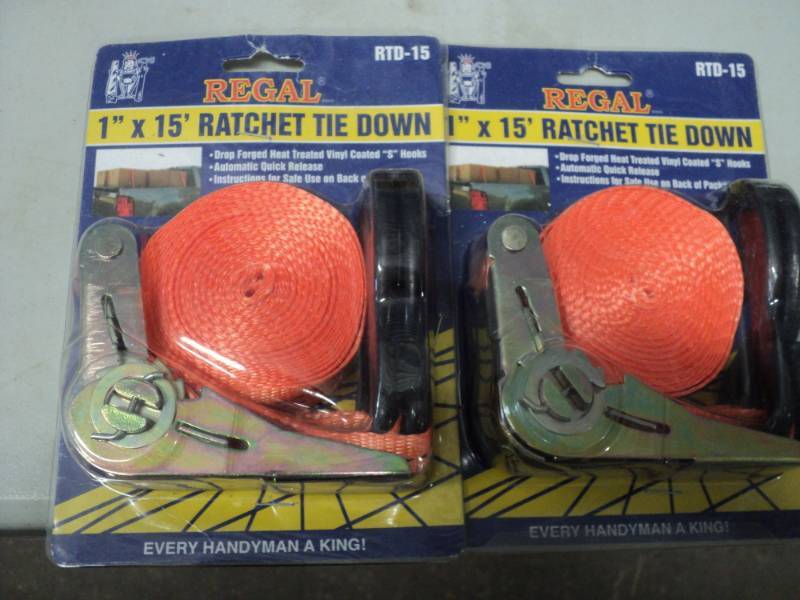 lot 261 image: 2 - 1 x 15 ft Rachet Tie Downs...