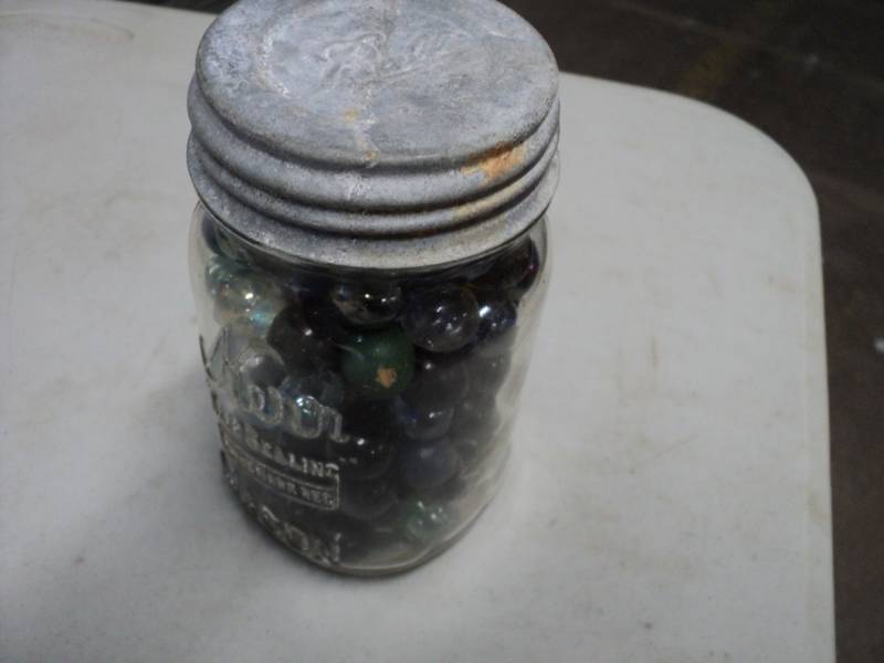 lot 270 image: Mason Jar with Zinc Lid filled with...