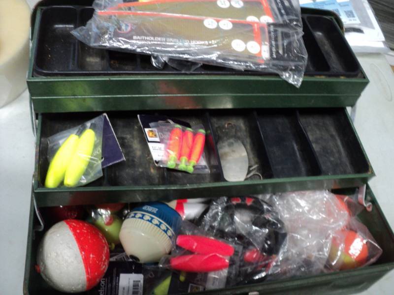 lot 272 image: Metal Tackle Box with contents...