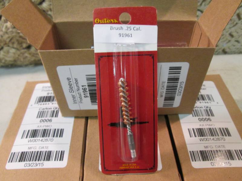 lot 8 image: 24 Outers 91961 .25 Cal Bore Brushe...
