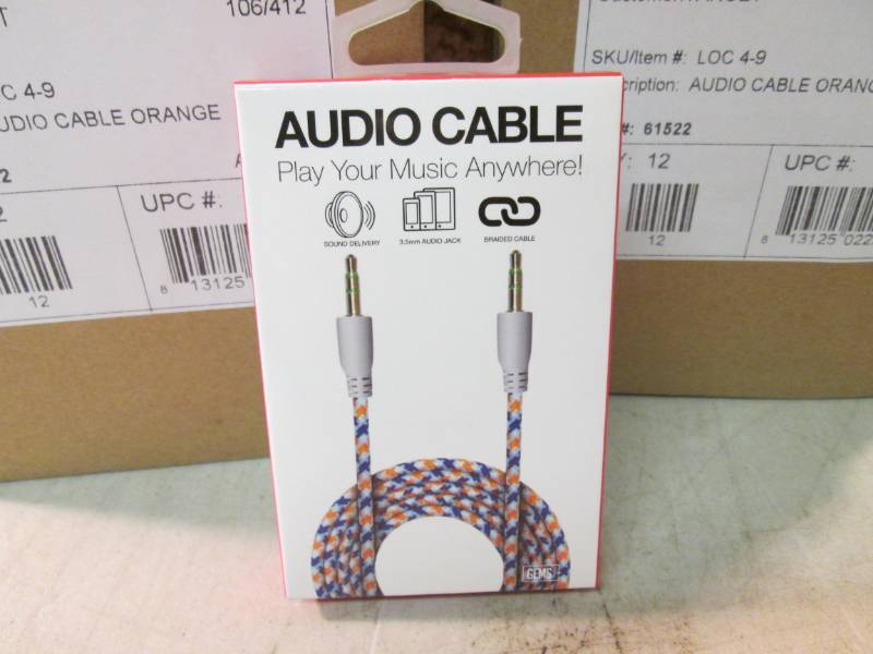 lot 29 image: Lot of 48 36 Braided Audio Cables ...