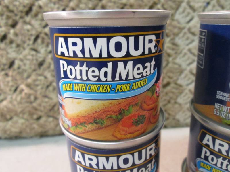 lot 63 image: 6 Cans of Armour Potted Meat Best b...
