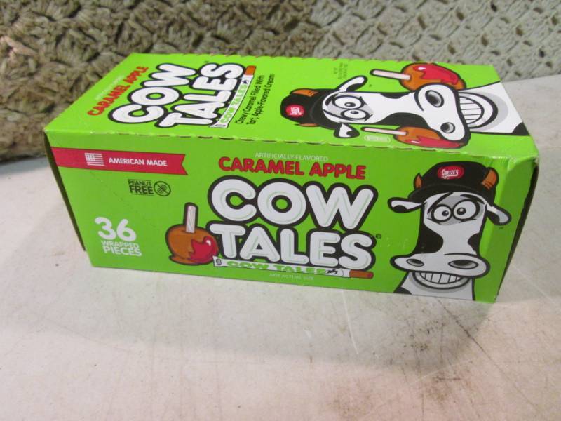 lot 69 image: Box of 36 Caramel Apple Cow Tales B...