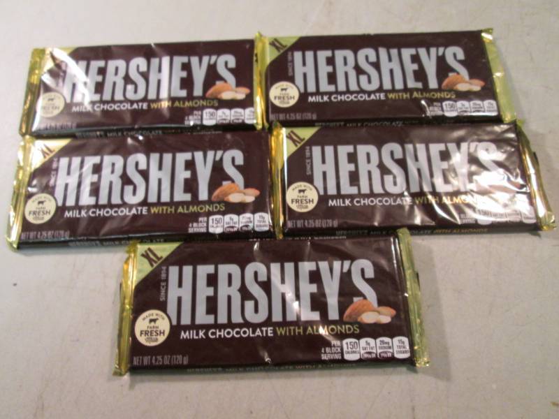 lot 83 image: 5 XL Hersheys Milk Chocolate with A...