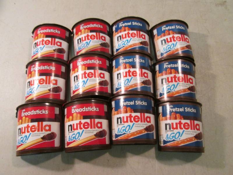 lot 89 image: 12 Nutella & Go with Pretzel and Br...