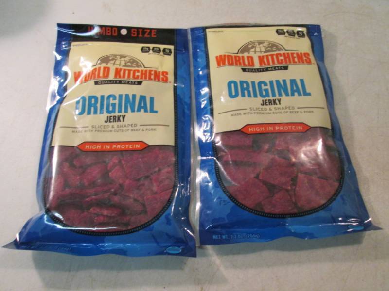 lot 93 image: 2 Jumbo Size Bags of Original Jerky...