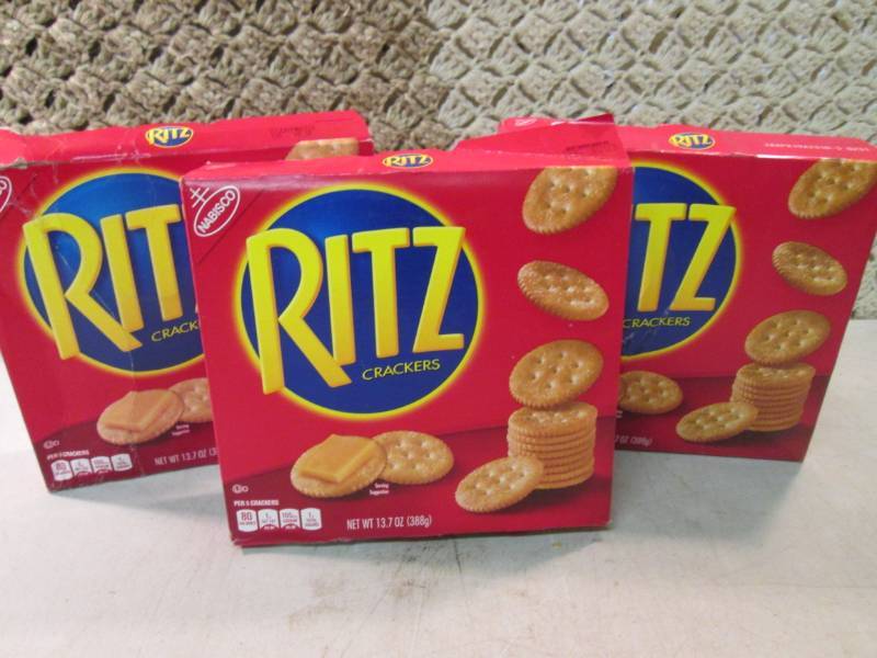 lot 106 image: 3 Boxes of Ritz Crackers Best by Ap...