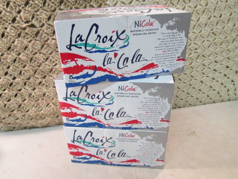 lot 114 image: 3 8-Packs of La Croix La Cola Spark...