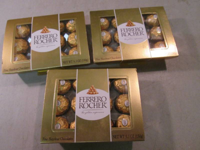lot 116 image: 3 Packs of Ferrero Rocher Fine Haze...