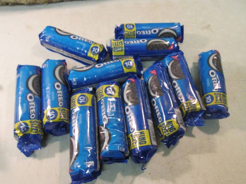 lot 120 image: 12 Packs of Oreo Cookies Best by Ma...