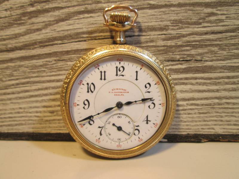 lot 158 image: Vintage Gold Rubaiyat Pocket Watch ...