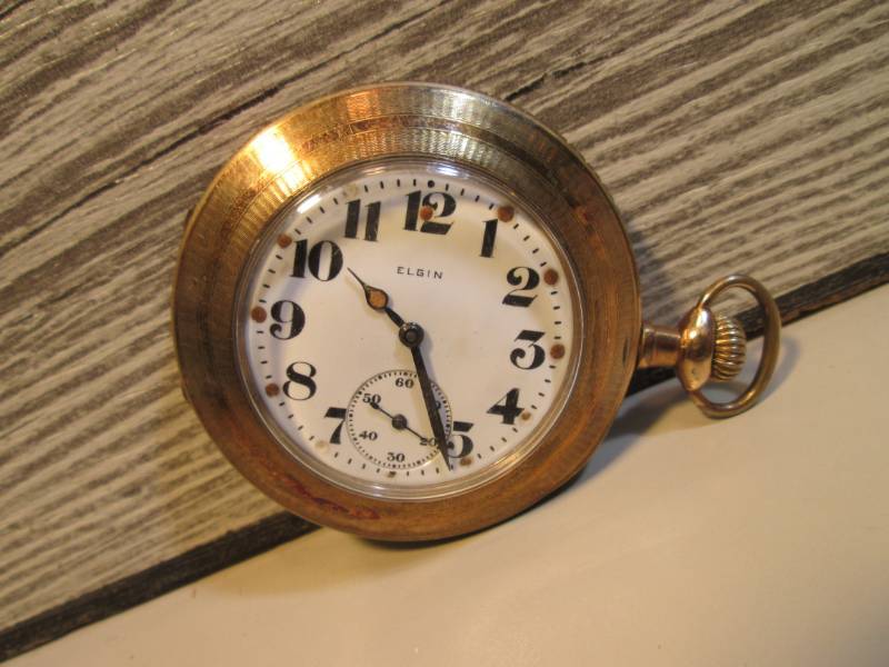 lot 161 image: Vintage Elgin Pocket Watch Working ...