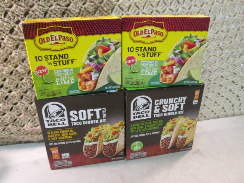 lot 196 image: Taco Shell Kits and Shells Best by ...