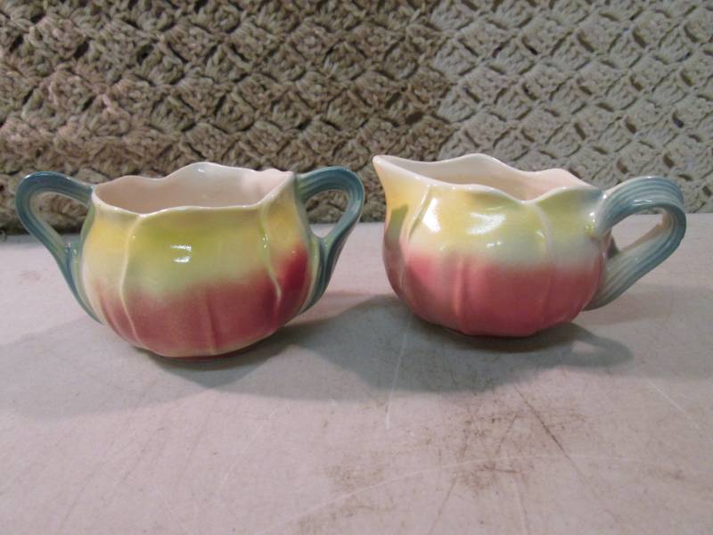 lot 248 image: Vintage Royal Copley Sugar and Crea...