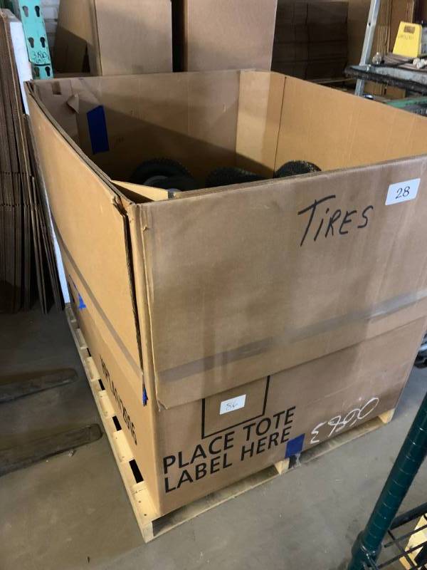 CRATE OF AIR TIRES