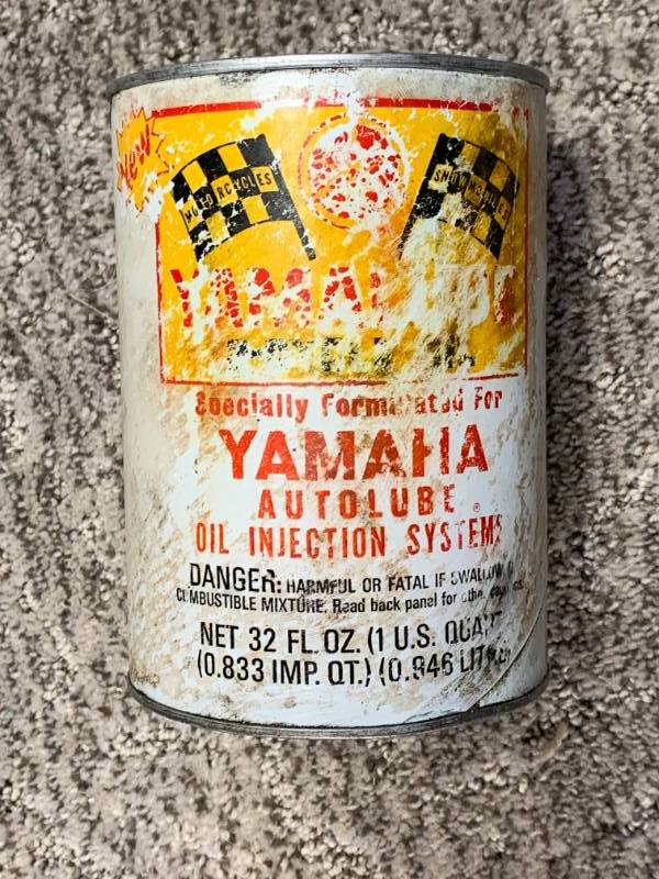 lot 6 image: Vintage Yamalube Can (full)