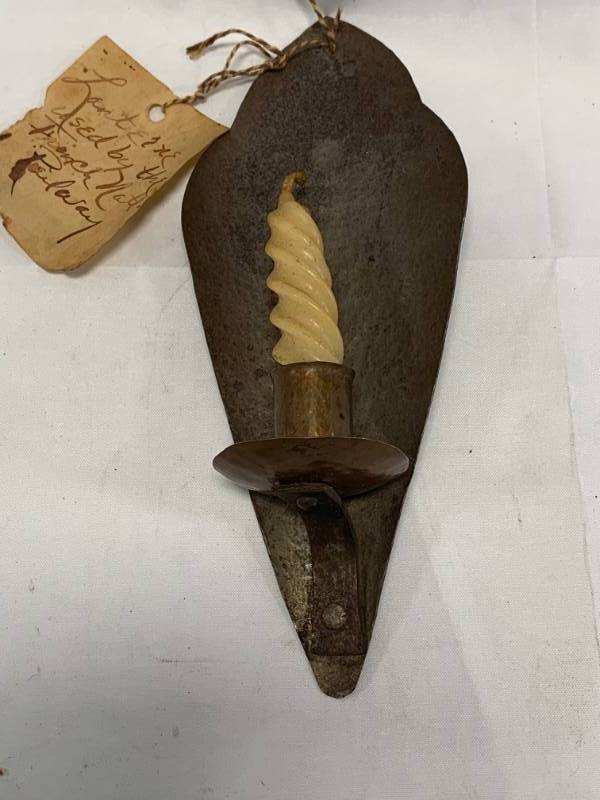 lot 52 image: Very Old French Lantern Candle Used On Railway