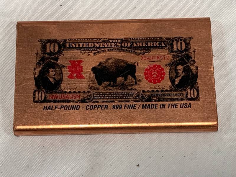 lot 65 image: 12 Pound Investment Grade .999 Copper
