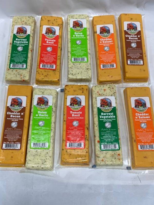 lot 92 image: Lot of 10 Wisconsin Farmers Market Cheese (best buy 022020)