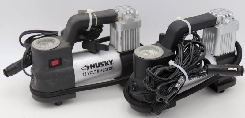 lot 22 image: (2) Husky 12v Air Pumps