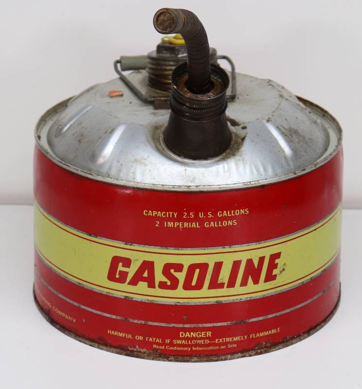 lot 48 image: Vintage Metal Gas Can