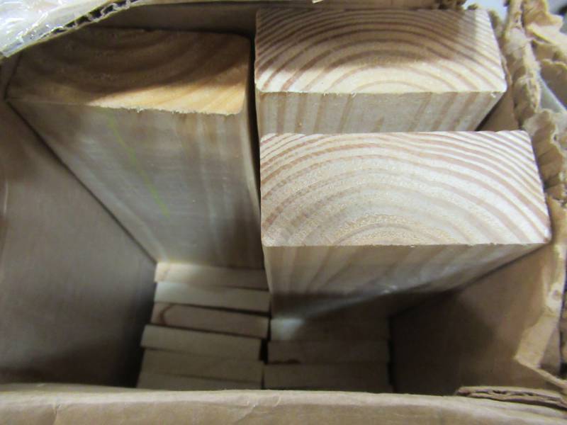 lot 201 image: Crates & Pallet Full Pallet New Construction Wood Parts Only, 94715