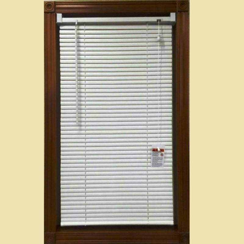 lot 103 image: 2 Cases (4 BlindsCase) White 1 in. Light Filtering Vinyl Blind - 52 in. W x 64 in. L - New in Box