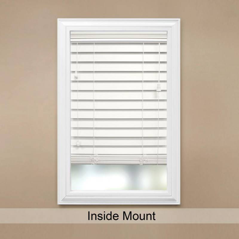 lot 115 image: 2 Cases (2 BlindsCase) of Home Decorators Collection White 2-12 in. Premium Faux Wood Blind - 47 in. W x 72 in. L - New in Box
