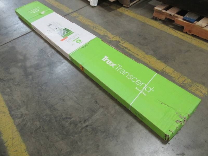 lot 163 image: Transcend 8 ft X 36 in. Composite Classic White Stair Rail Kit with 15 Balusters, WT0836SRK - 1 Kit