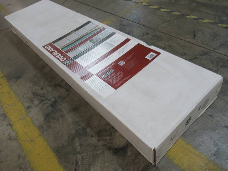 lot 236 image: Veranda Overland 6 ft. H x 6 ft. W White Vinyl Privacy Fence Panel Kit, 240149 - New in Box. 1 Kit
