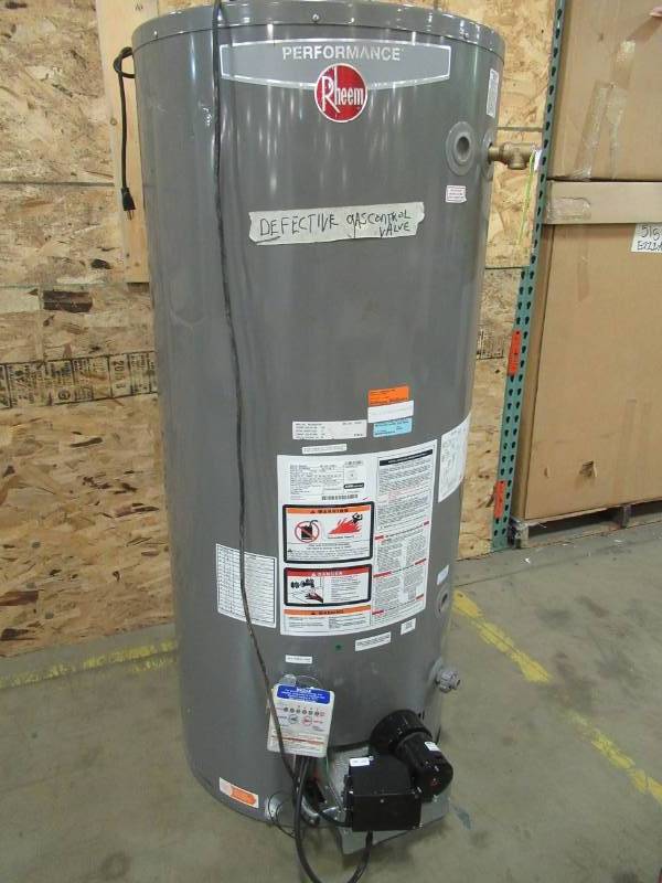 lot 58 image: Rheem Performance 75 Gal. Tall 6 Year 75,100 BTU Ultra Low NOx (ULN) Natural Gas Tank Water Heater - Gas Control Valve Needs to be Replaced