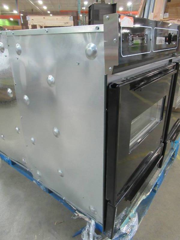 lot 198 image: Summit Appliance 24 in. Single Gas Wall Oven in Black, TTM7212DK